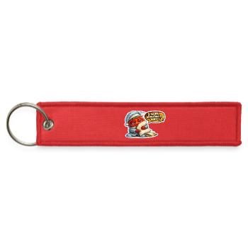 Nap Time Tomato - Jet Tag Keychain - red - Front