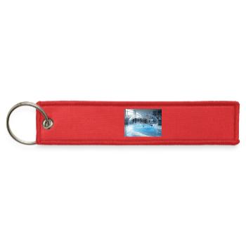 Futuristic Underwater Drone Design - Jet Tag Keychain - red - Front