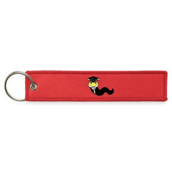 Caterpillar school graduation passed College proud - Jet Tag Keychain - red - Front