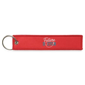 Future Doctor Stethoscope - Jet Tag Keychain - red - Front