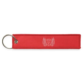 Guardian Angel Prayer - Jet Tag Keychain - red - Front