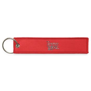To Do: Buy long dramatic robe... - Jet Tag Keychain - red - Front