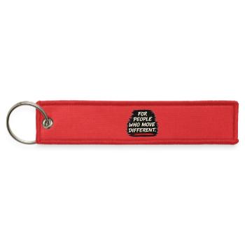 FOR PEOPLE WHO MOVE DIFFERENT DESIGN - Jet Tag Keychain - red - Front