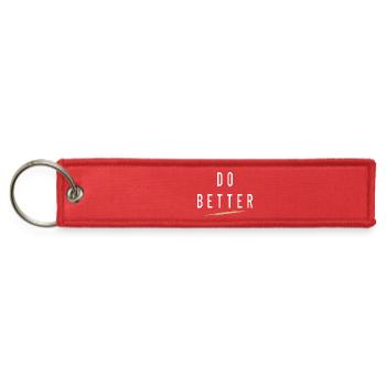 DO_BETTER - Jet Tag Keychain - red - Front
