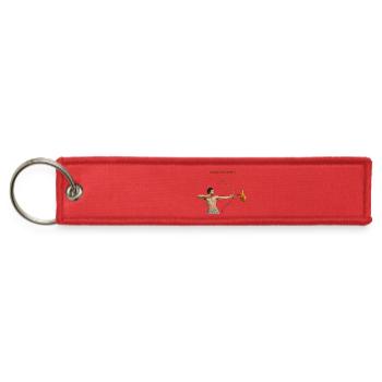 Chicken Fast Delivery - Jet Tag Keychain - red - Front