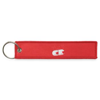 Life s a Pill Swallow It - Jet Tag Keychain - red - Front