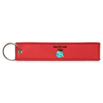 Education legend  - Jet Tag Keychain - red - Front