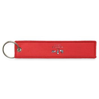 cut possum lover design for shirts stickers mugs - Jet Tag Keychain - red - Front
