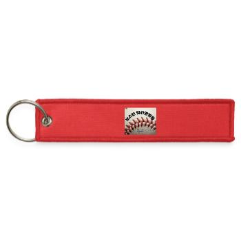 Boston Baseball Culture Korean Text Streetwear - Jet Tag Keychain - red - Front