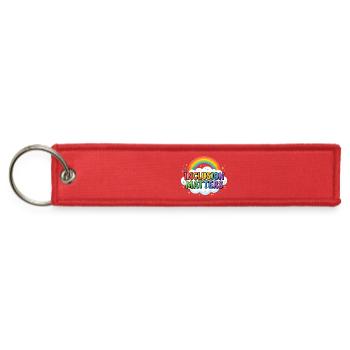 Inclusion Matters Special Education Kindness - Jet Tag Keychain - red - Front