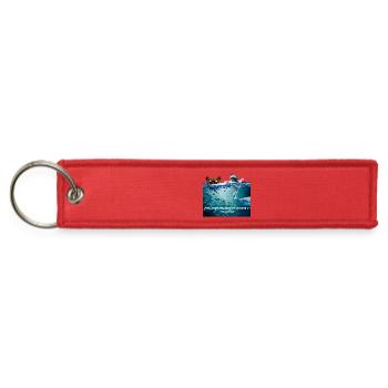 Aquatic Wildlife Reflection Design - Jet Tag Keychain - red - Front