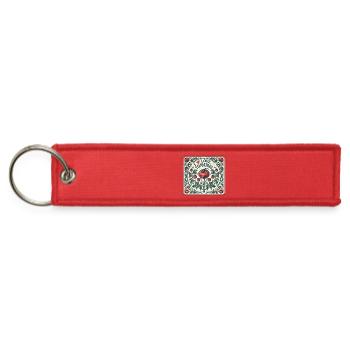 I Love Tomatoes Vintage Seed Plate - Jet Tag Keychain - red - Front