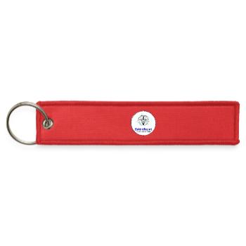 Electric Tea Circuit Design Logo - Jet Tag Keychain - red - Front