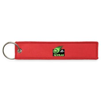 3I Atlas Meteor UFO Collision - Jet Tag Keychain - red - Front