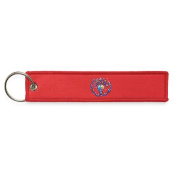 Neural Growth Lightbulb - Jet Tag Keychain - red - Front