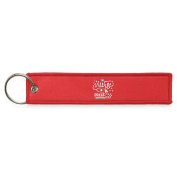 Nurse in Progress T Shirt Nursing Student Future  - Jet Tag Keychain - red - Front