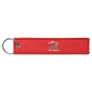 Saltaire Fire Island bicycle basket New York Vaca - Jet Tag Keychain - red - Front