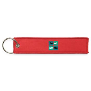 Swimming design - Jet Tag Keychain - red - Front