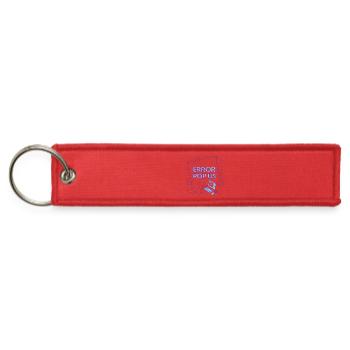 Retro Digital Error Pop Art - Jet Tag Keychain - red - Front