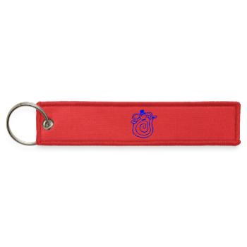 Mr Snail Sir Top Hat Monocle Glasses Rich wealthy - Jet Tag Keychain - red - Front