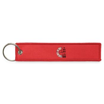 So Many Books So Little Time - Jet Tag Keychain - red - Front