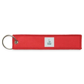 Proud Nurse Stethoscope - Jet Tag Keychain - red - Front