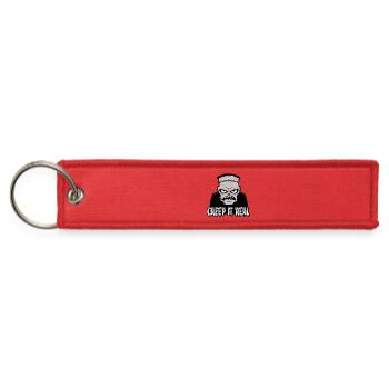 Creep It Real Classic Horror Monster Design - Jet Tag Keychain - red - Front