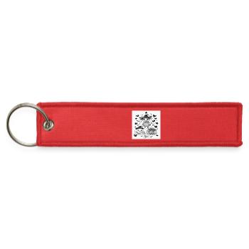 Cow Ghost Pumpkin Halloween Shirt - Jet Tag Keychain - red - Front