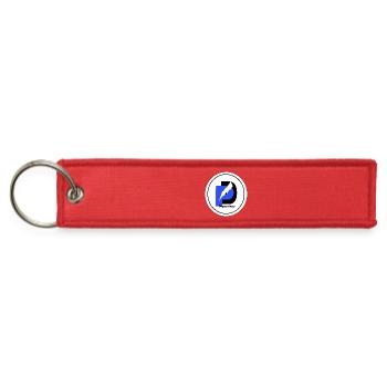 G 2025 Dipankar - Jet Tag Keychain - red - Front