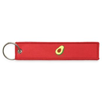 Avocado Toast Impostor Vibe - Jet Tag Keychain - red - Front