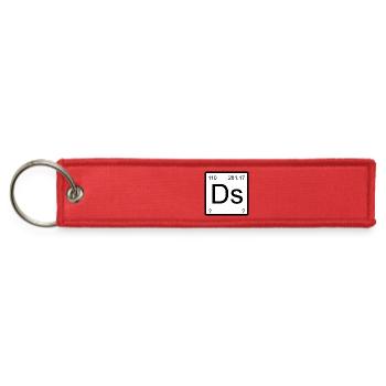 Darmstadtium Atomic Art - Jet Tag Keychain - red - Front
