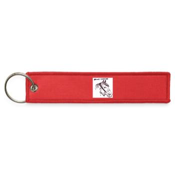 Silent Battles Horse - Jet Tag Keychain - red - Front