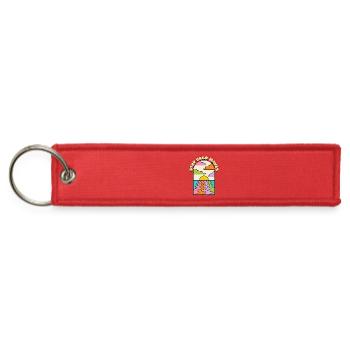 STAY CALM WAVES - Jet Tag Keychain - red - Front
