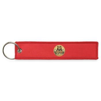 Mama Bear Guardian Nurturer - Jet Tag Keychain - red - Front