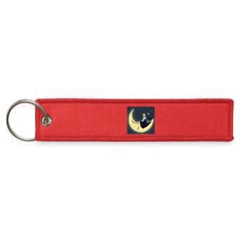 Moonlit night on Crescent  - Jet Tag Keychain - red - Front