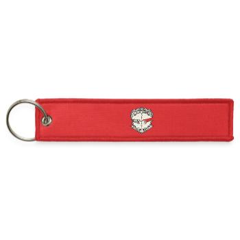 AI vs Human Tech Identity - Jet Tag Keychain - red - Front