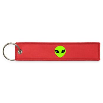  Alien  - Jet Tag Keychain - red - Front