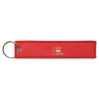 Yoga Lover Routine - Jet Tag Keychain - red - Front