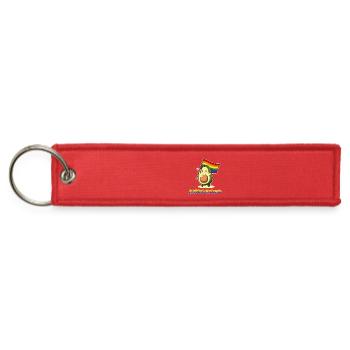 Avocado gay pride funny rainbow flag LGBT - Jet Tag Keychain - red - Front