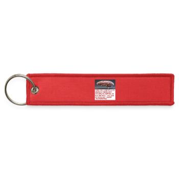 Brain Preservation Message #2 - Jet Tag Keychain - red - Front