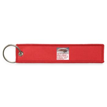 Brain Preservation Message #5 - Jet Tag Keychain - red - Front