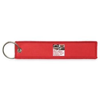 Brain Preservation Message #6 - Jet Tag Keychain - red - Front