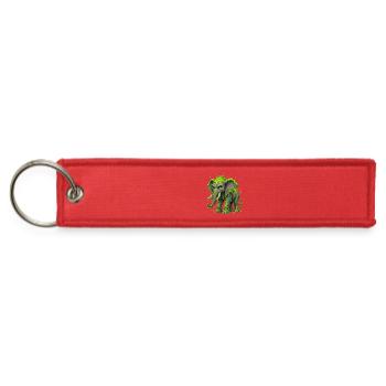 Neon Slime Elephant - Jet Tag Keychain - red - Front