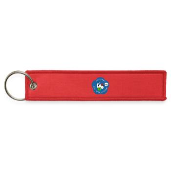 Calico Cat Box Raider Dark Blue Base - Jet Tag Keychain - red - Front
