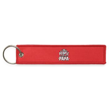 My Favorite People call me Papa - Jet Tag Keychain - red - Front