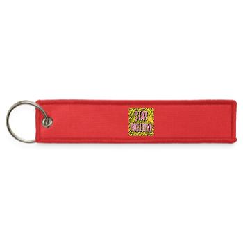 Stay Positive -  Quote Tank Top - Jet Tag Keychain - red - Front