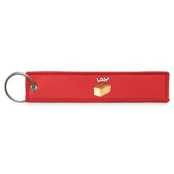 Whimsical Loaf Illustration T-Shirt - Jet Tag Keychain - red - Front