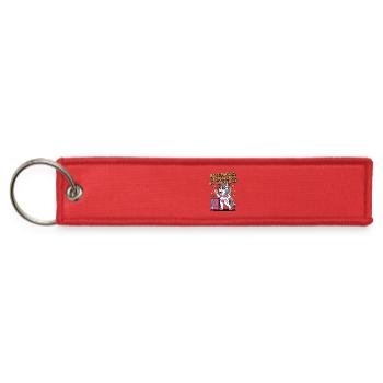 Bags packed Flaps Waxed No Turning Back Travel gag - Jet Tag Keychain - red - Front