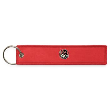 Monkey Soap Splash: Retro Badge - Jet Tag Keychain - red - Front