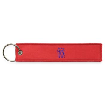 Sardine Feast Vintage Illustration - Jet Tag Keychain - red - Front